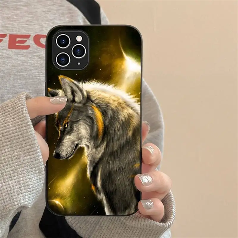 Angry Animal Wolf Face Phone Case For Iphone 7 8 Plus X Xr Xs 11 12 13 iphone15 15promax Mini Mobile Iphones 14 Pro Max Case