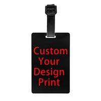 Custom Your Design Luggage Tag for Suitcases Customized Logo Printed Privacy Cover Name ID Card