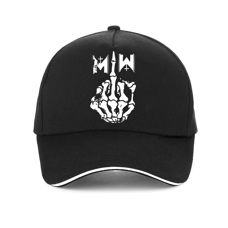 

Summer Cool Fashion Harajuku Middle Finger men hat Motionless In White Men's Middle Finger baseball Cap Garros