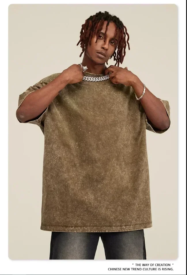 세일러문 애니메이션 오버사이즈 워시드 남성 티셔츠 여름 신상 레트로 패션 남녀 공용 스트리트 Y2K 의류 티셔츠