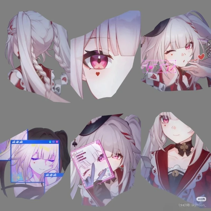 Hot Honkai:Star Rail Masked fools Sparxie 1-6 Eidolon Acrylic Strap Lanyard For Mobile Phone Case Car Keychain Doll Accessories