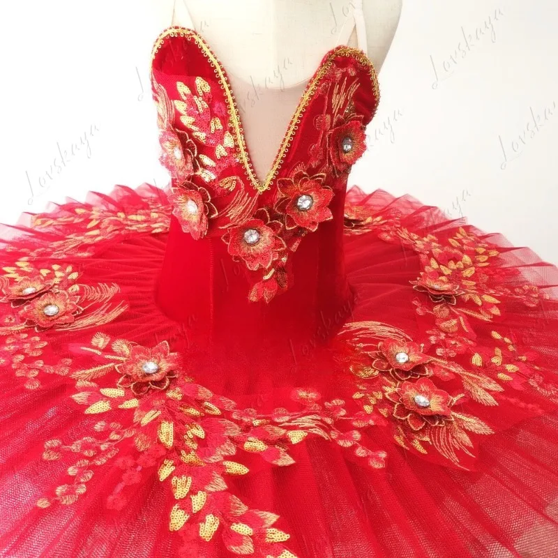 Abito da balletto, abito latino, ricamo carino principessa