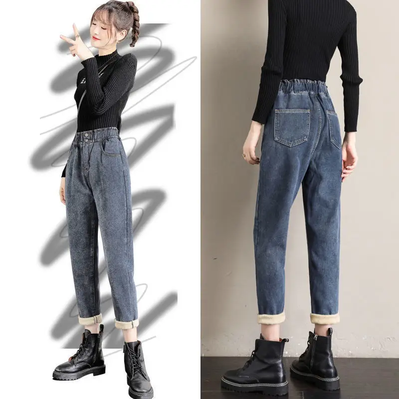 Women's Autumn Winter New Fashion Elegant High Waist Solid Color Casual Versatile Western Comfortable Commuter Youth Y2K Pants