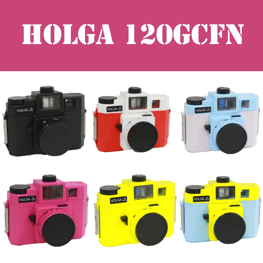 Classic Medium Holga Format Camera 120 Film Camera Colorful Profesional 120N Lomography Lomo For Kodak Fujifilm Pink Blue - view 2