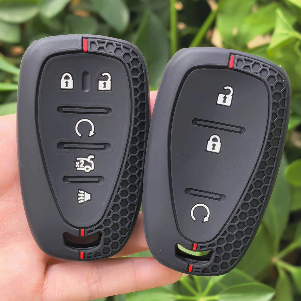 Key Cover Caps For Chevrolet Onix 2023 Bolt EV Equinox Cruze Malibu Camaro Volt 2/3/4/5/ Buttons Silicone Car Key Case view 3
