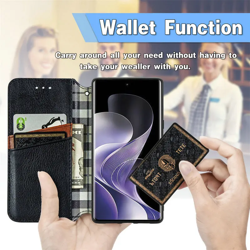 For Xiaomi Redmi Note 14 15 Pro Plus 4G 5G Luxury Case Magnet Leather Texture Wallet Funda Mi Phone Redmi 15 15C 14C Flip Cover