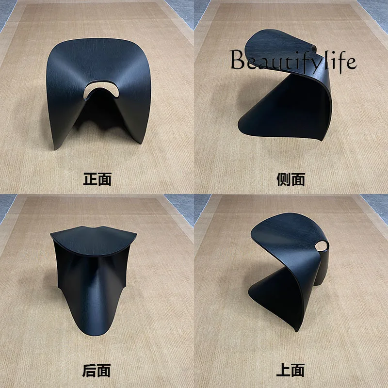 Designer Nordic solid wood dining chair home modern simplicity negotiation restaurant stool creative dressing