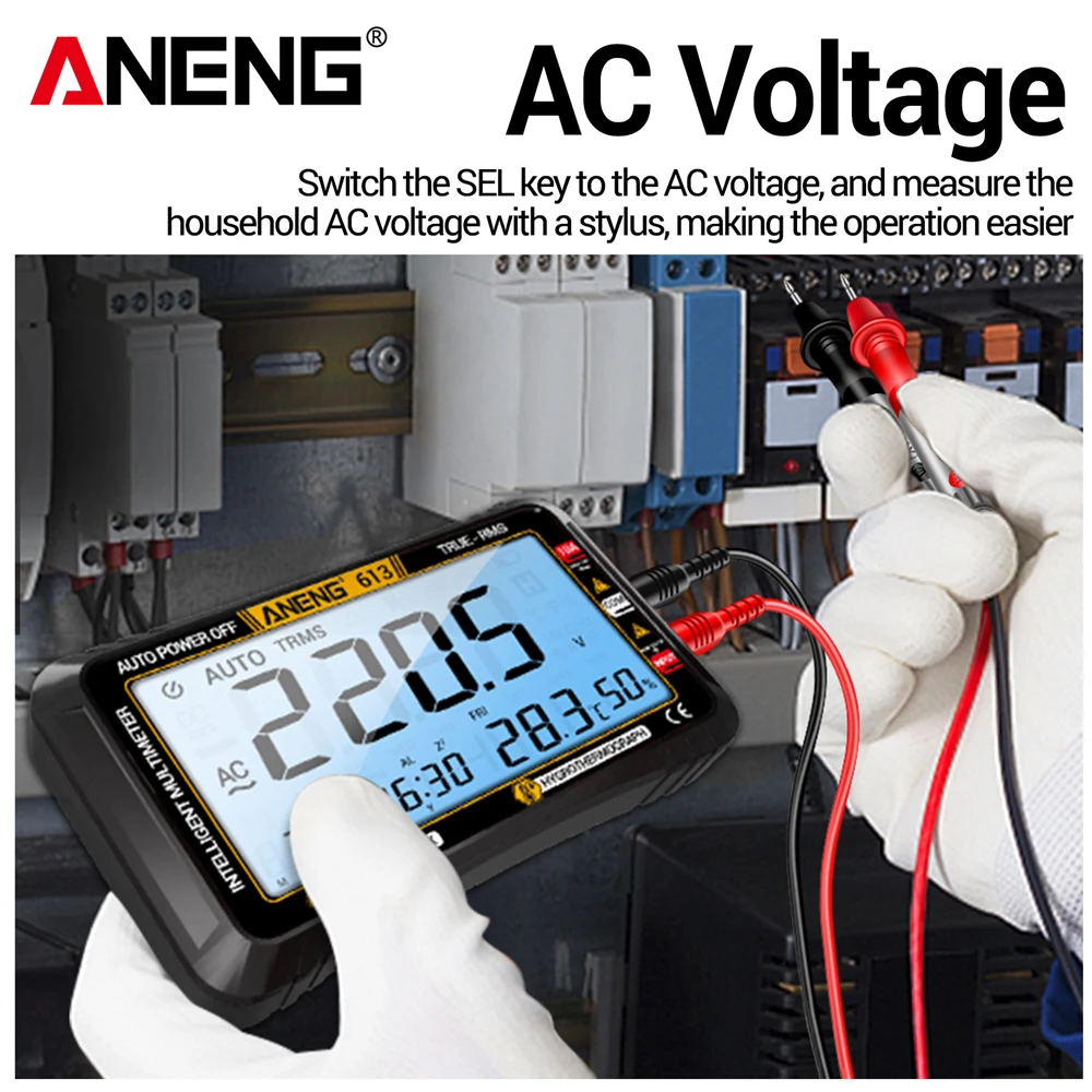 ANENG 613 Smart Multimeter Real-time Power-off Measuring Tester AC/DC Ammeter Voltmeter 4000 Count Digital Multimetro Test Tools