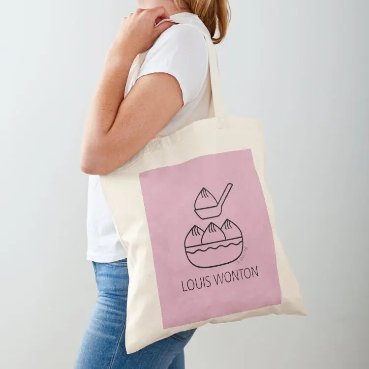 

Louis Wonton (Mauve) x Designer Foodie Puns Tote Bag great bag Handbags handbag hand bag ladies