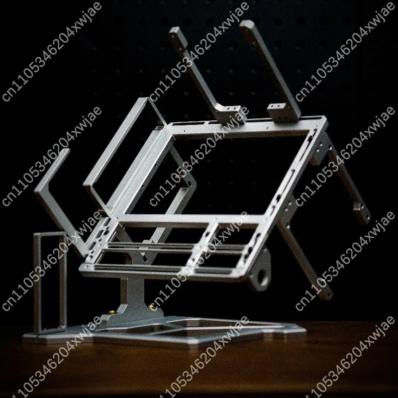 A45 MAX Full Aluminum Open Frame Chassis, Support MATX ATX Motherboard Desktop Computer Case For DIY Water Cooling Modding