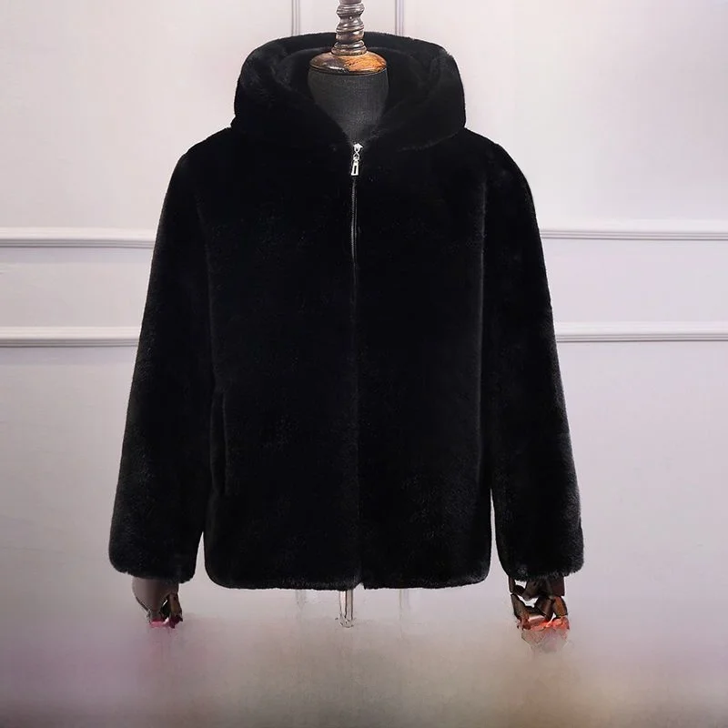 

Мужское утепленное длинное пальто с капюшоном, зимнее теплое пальто из искусственного меха, повседневное кожаное пальто с пятью карманами на молнии