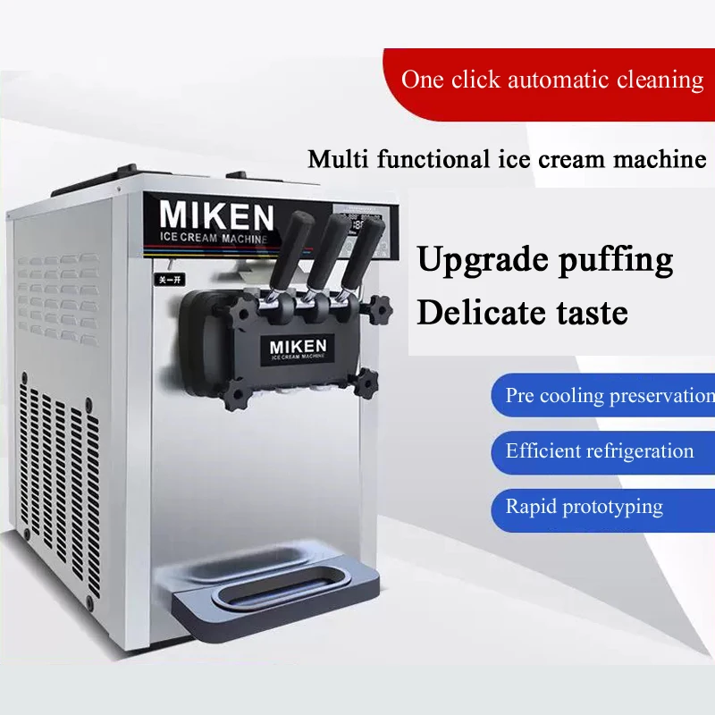 Electric Ice Cream Making Machine Soft Ice Cream Maker Professional Commercial Desktop Sundae Ice Cream Rolls 220v/110v