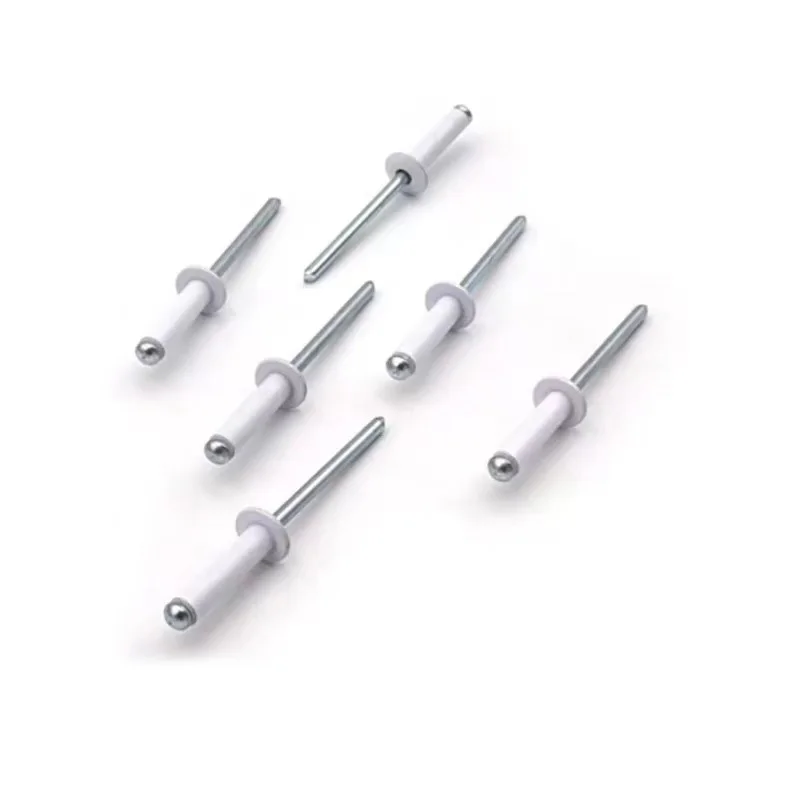 10/50pcs White Aluminum Blind Rivets Dia 1/8