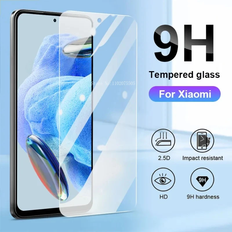 3PCS Tempered Glass for Xiaomi Redmi Note 13 12 11 10 9 8 Pro 5G 13R 10S 9S 11S 12S HD Protective Glass for Redmi13C 12 10 9 8