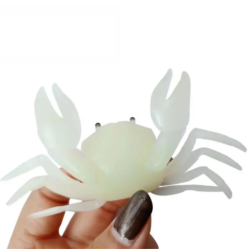 Silicone Fishing Crab Fishing Goods Goods For Fishing Fake Fishing Bait 14cm 39g Fishing Bait Simulation Crab Swimbaits Glow