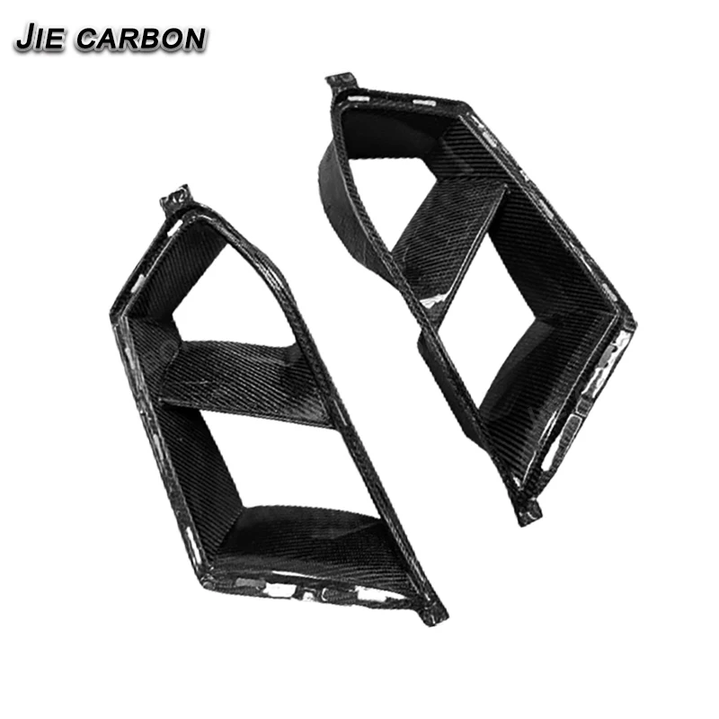 

For BMW M3 M4 G80 G82 G83 Spoiler Upgrade Dry Carbon Fiber Car Front Bumper Intake Grille Side Vents Replacement Trim