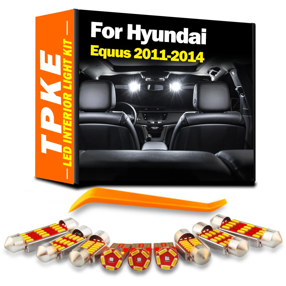 

TPKE Canbus LED Interior Number Plate Light Kit For Hyundai Equus 2011 2012 2013 2014 Indoor Car Trunk Bulb Accessories No Error