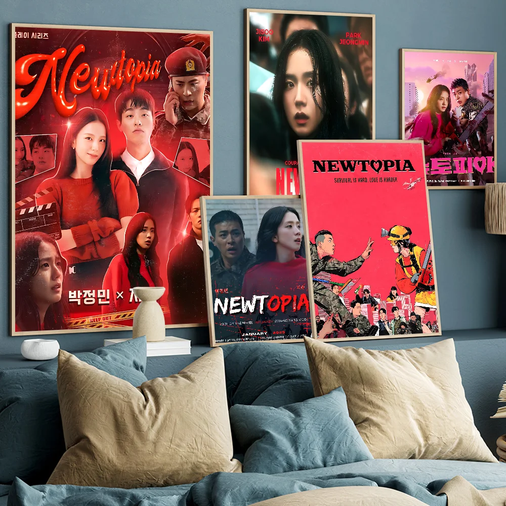 

Popular Funny TV N-Newtopia Classic Anime Poster Fancy Wall Sticker For Living Room Bar Decoration Decor Art Wall Stickers
