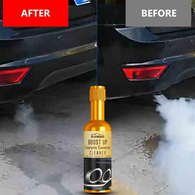 120ml Car 3-way Catalytic Cleaner Auto Catalytic Converter Cleaning Agent Universal Gasoline Car Catalyst Engine Booster Cleaner