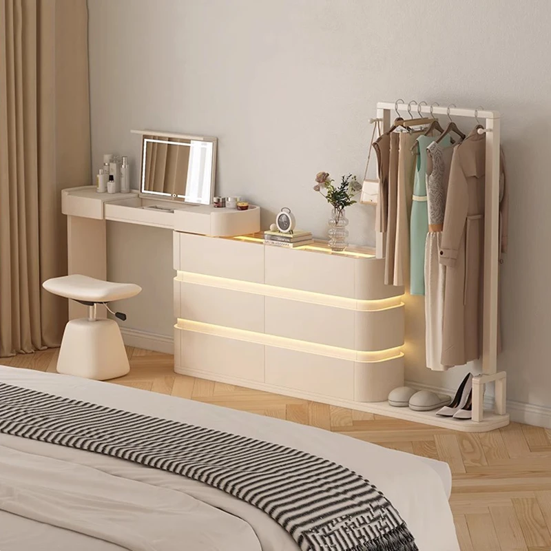 

Apartment Multifunctional Dressing Table Adjustable StorageToiletries Headboards Dressing Table White Desks Meuble Accessories