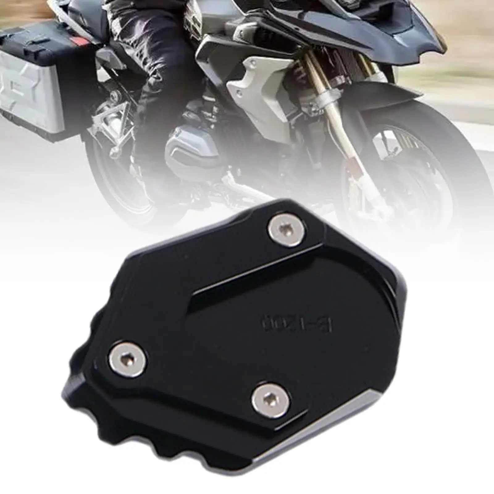 Motorcycle Kickstand Pad Extension Enlarger Foot Pad Portable Multifunctional Non Slip Modified Foot Pad for Soft Ground