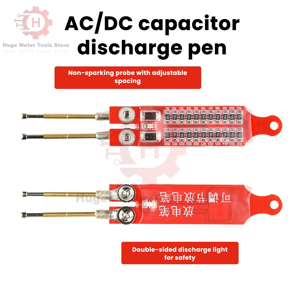 2200UF 커패시터 방전 도구 고전압 정전류 AC/DC 커패시터 방전 빠른 방전 펜 전기 충격 도구