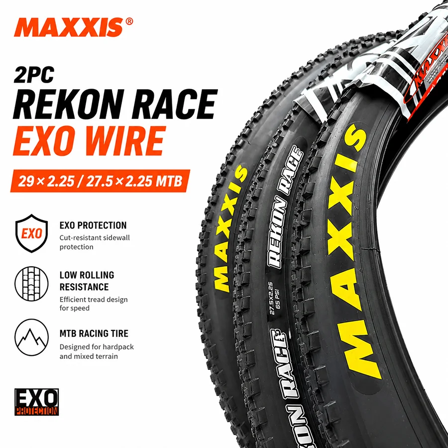 MAXXIS Rekon Race MTB-Reifen 29x2.25 27.5x2.25 EXO-Schutz Drahtkante Mountainbike-Reifen 2 Stück – Detail 20
