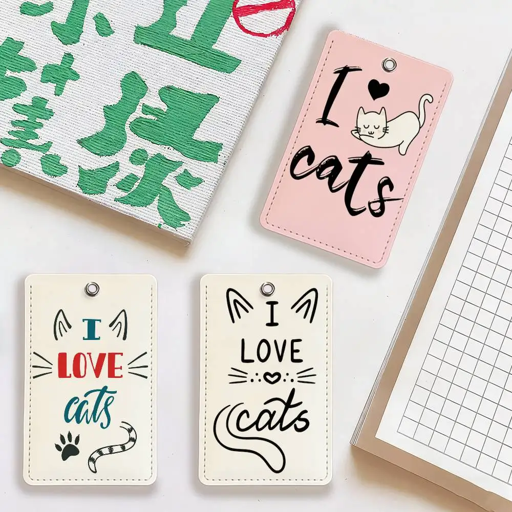 

Забавный брелок-ремешок «Я люблю кошек» для карт, ключей, фитнес-аксессуаров, DIY, подвеска, аксессуары для ключей, подарки