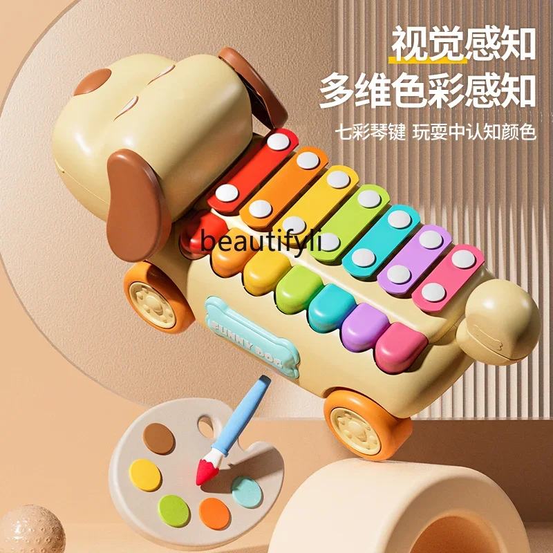 Octave hand percussion piano 2-in-1 xylophone baby toy puzzle music children's early education musical instrument