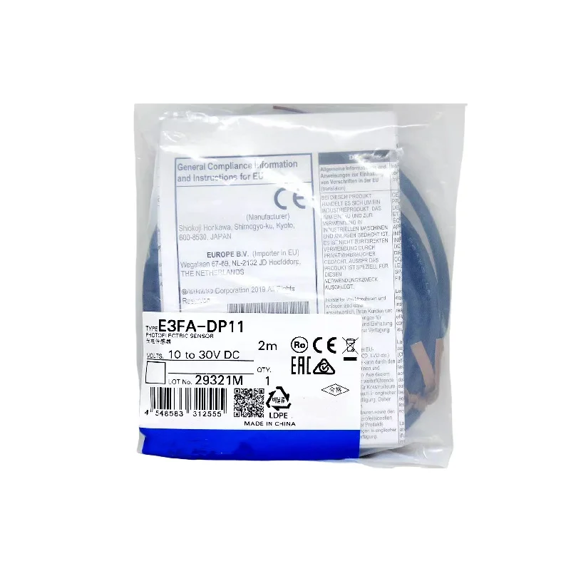 

Original Industrial Controls E3FA-DP11 E3FA-DP12 Photoelectric Sensor E3FA-DP13 E3FA-DP14 E3FA-DP15 Relay Switch