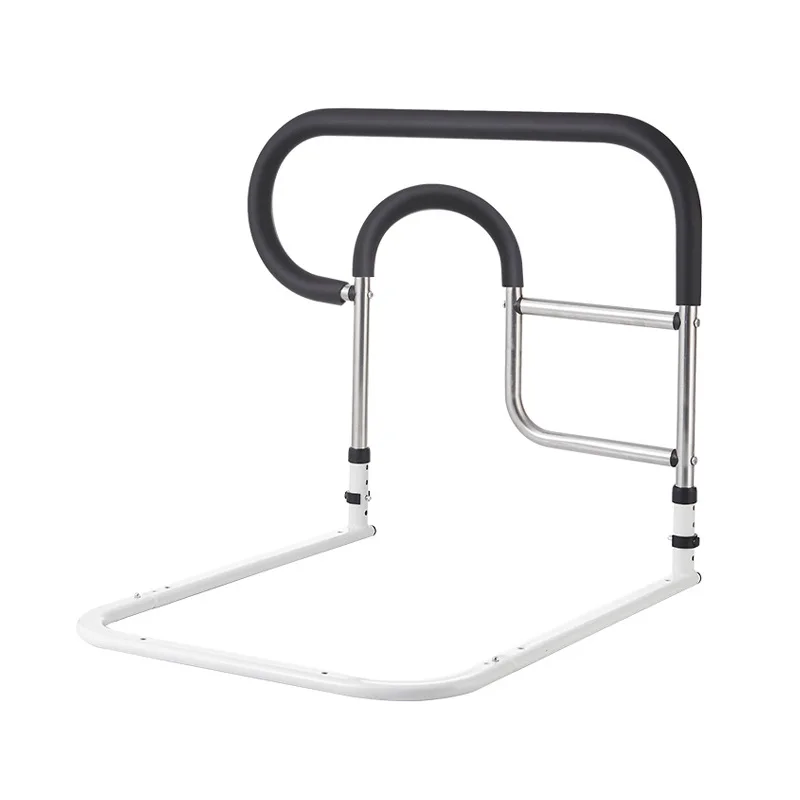Elderly Bed Assist Rail Adjustable Bedside Safety Handle Non-Slip Mobility Aid Riser& Medical Standing Support Frame for Seniors
