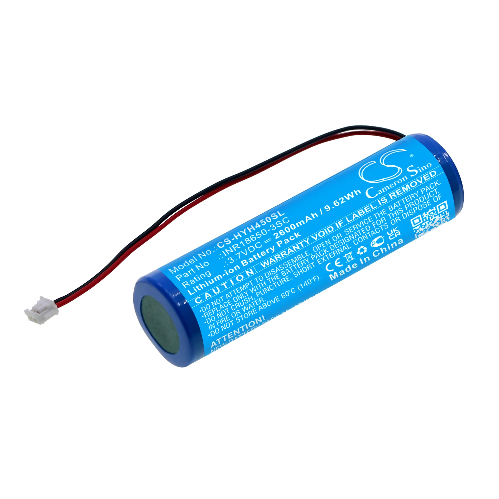Replacement 3.7V 2600mAh  Barcode Scanner Battery INR18650-3SC for Honeywell OH4502 2D Laser Wireles