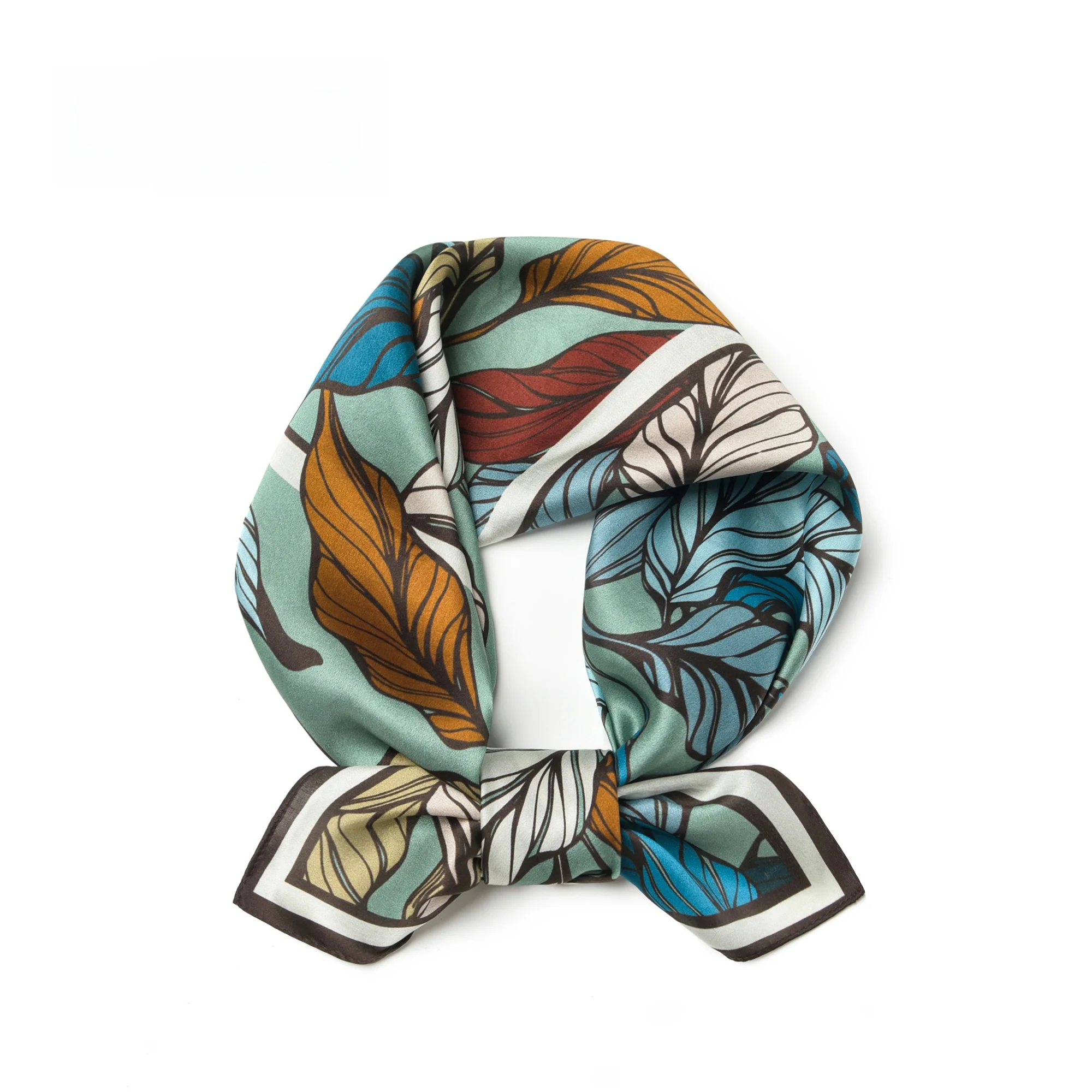 ファッショナブルで多用途なシルクスカーフ-レディースネックウォーマースカーフ-00-桑絹ショール-オールシーズン使えるスタイリッシュなアクセサリー