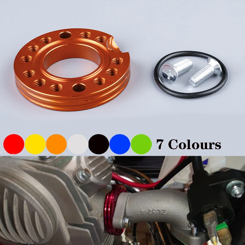 For ATV Quad Pit Dirt Bikes Buggy Universal Motorcycle Carburetor Inlet Manifold Adjuster Universal Flange Spinner Plate Adaptor