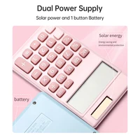 【Sale】Mechanical Calculator 8 Digit Large Solar Power LCD Display Big Button Cute Candy Colored Calculator Suitable for Office 6