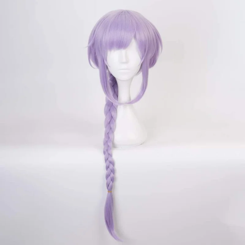 شعر مستعار أنيمي جينشين إمباكت فروزن نايت أوف ريترن ليتل زومبي تشيكي رمادي أرجواني نمط مضفر كوسبلاي