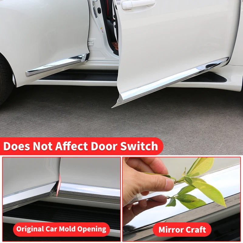 For Toyota Land Cruiser 200 LC200 Prado 150 Lc150  2008-2023 Car Door Anti-Collision Body Decorative Modification Accessories