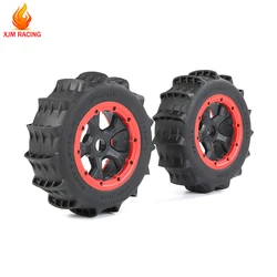 Sand Wheel Tyres Assembly 2PCS/Set for 1/5 LOSI 5IVE-T ROFUN ROVAN LT SLT V5 BAJA 5S KINGMOTOR X2 TRUCK RC CAR RACING TOYS PARTS
