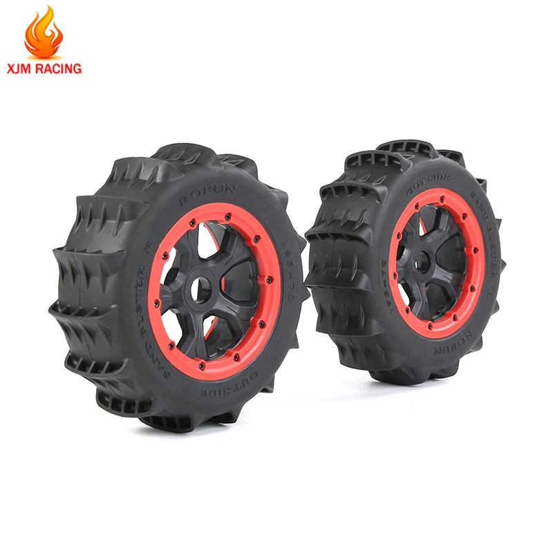 Sand Wheel Tyres Assembly 2PCS/Set for 1/5 LOSI 5IVE-T ROFUN ROVAN LT SLT V5 BAJA 5S KINGMOTOR X2 TRUCK RC CAR RACING TOYS PARTS