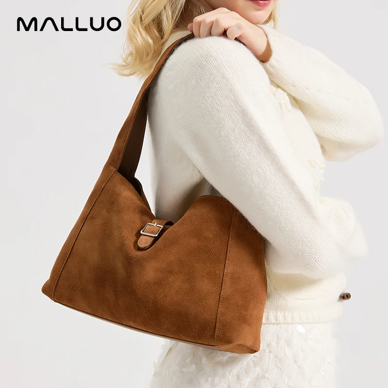 

Female Soft Cowhide Durable Crossbody Bag Women's Suede Cow Leather Shoulder Bags Ladies Fashion Trend Classic Handbags for Lady