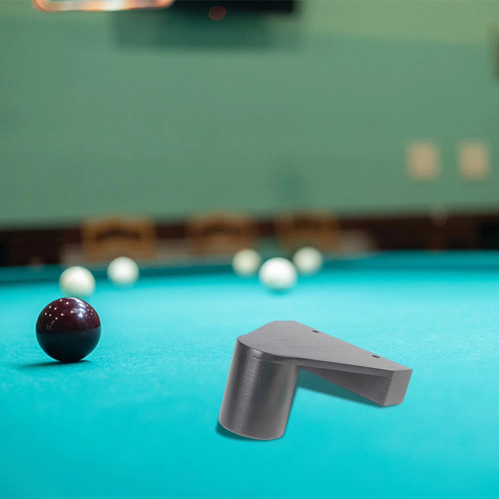 

Wooden Wall Mount Storage Rack for Snooker Pool Triangle and Chalk Holder Ideal for Billiard Room Organization
