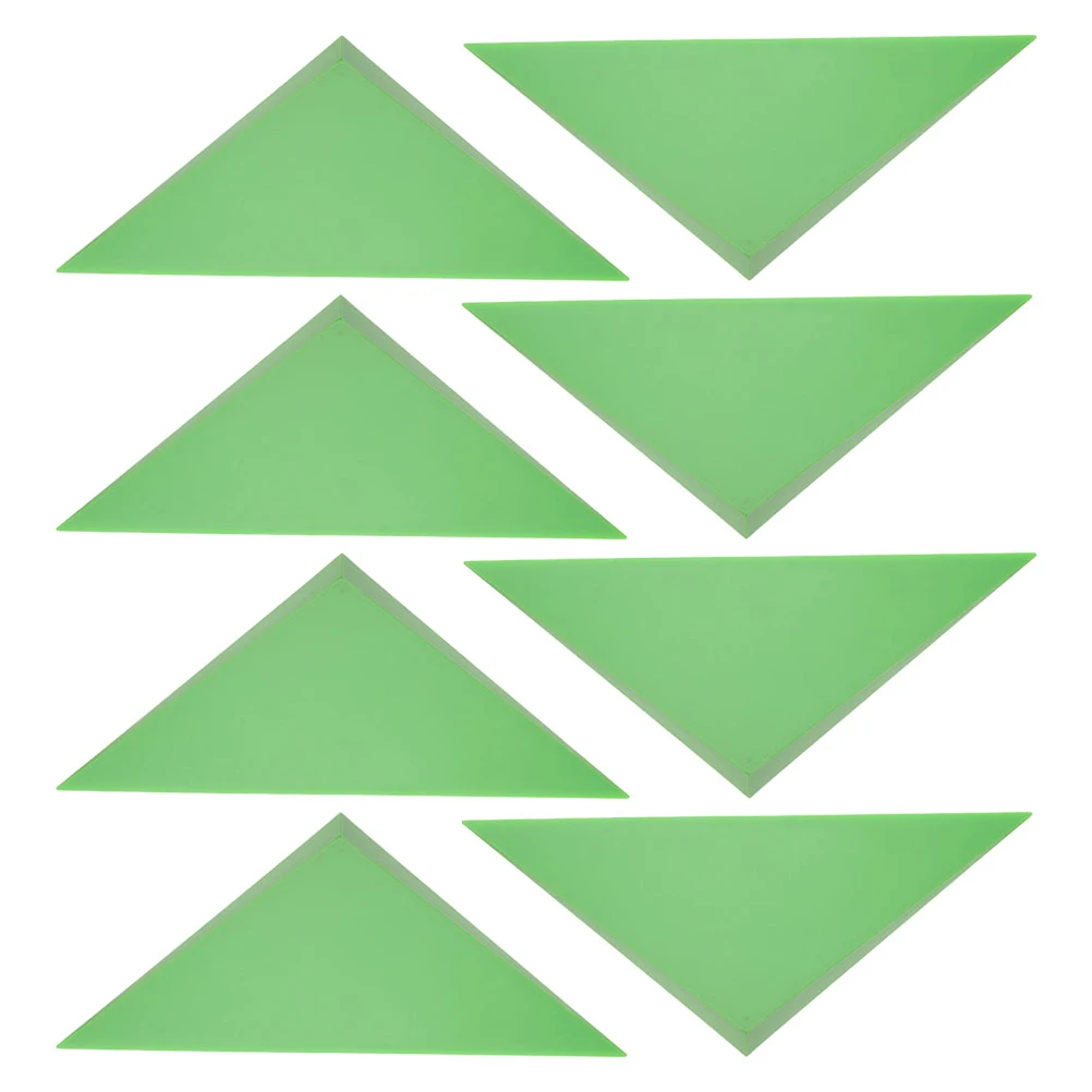 

8pcs Green Triangle Corner Protectors Foosball Table Edges Cushion Durable Plastic Anti Scratch Universal Fit For Table Corners