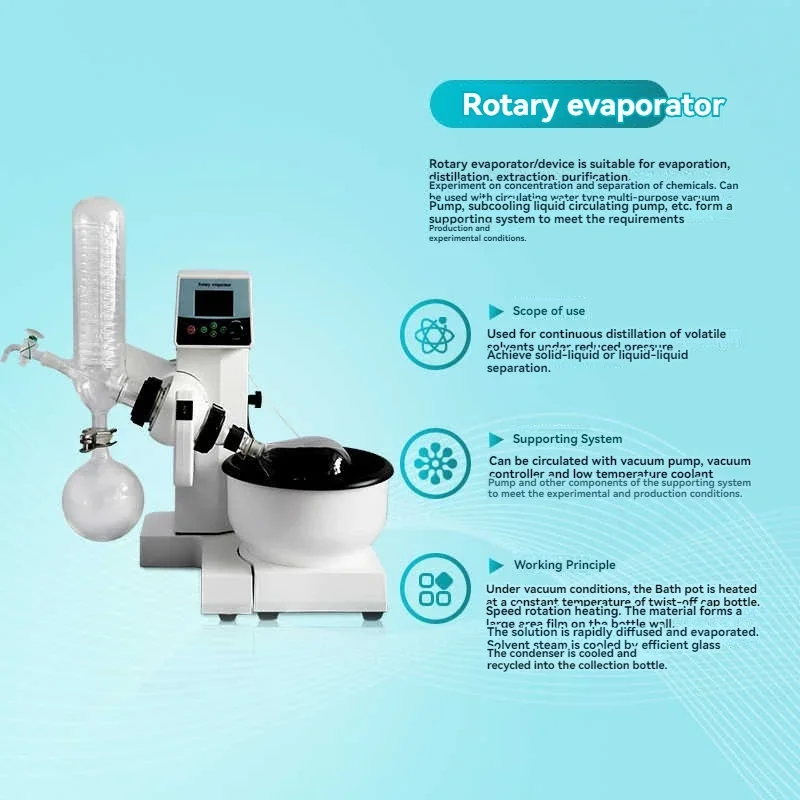

exquisite craftsmanship Rotary Evaporator, Rotary Evaporator, Concentration Purification, Drying Instrument, Vacuum Distillation