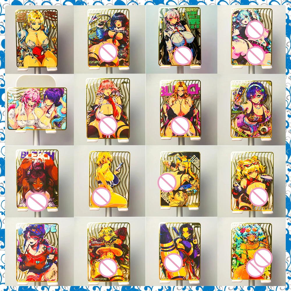 

Аниме История Богини DIY ACG Boy Game Toys Сексуальная металлическая коллекционная карта Рождественские подарки на день рождения Elysia Raiden Mei Bronya Zaychik