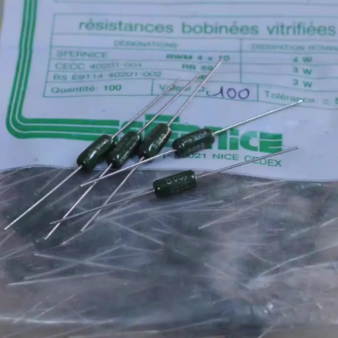 STERNICE RB59 European high-grade ceramic wire-wound resistor with 3W power rating, 100R resistance value, 100 ohms, 5% toleranc