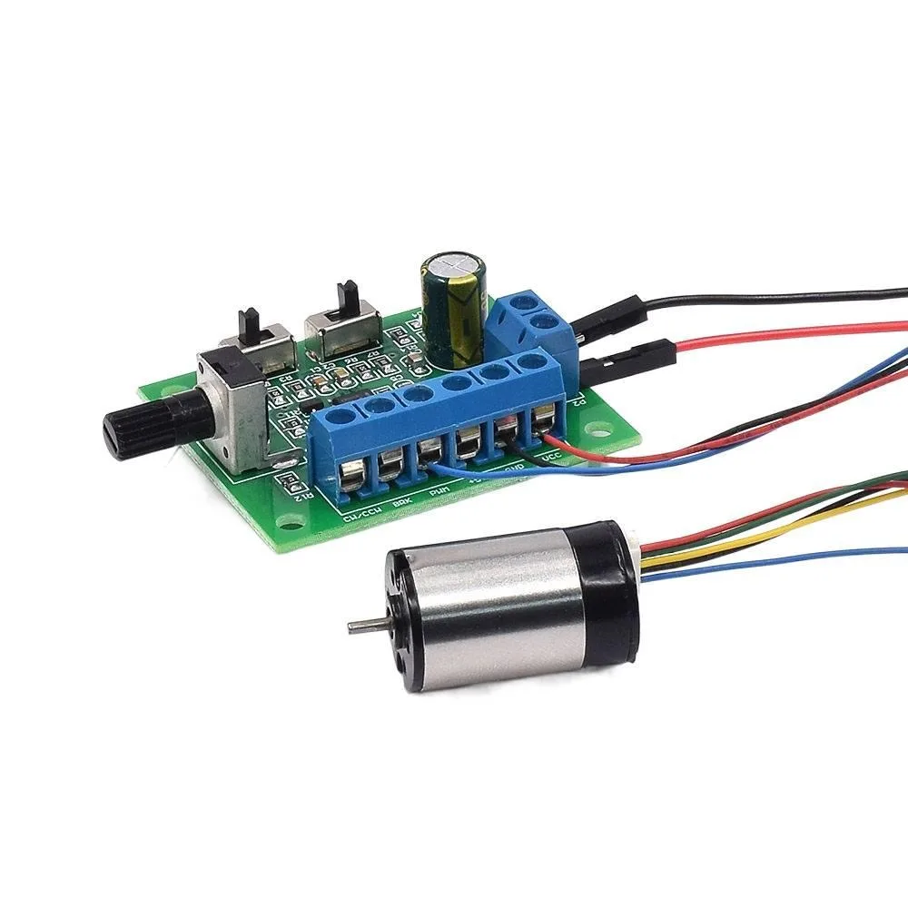 B1625 Hollow Cup Brushless Motor DC5-12V 8300rpm-20300rpm 16mm Silent High-Torque Brushless Motor with Built-in Driver Board