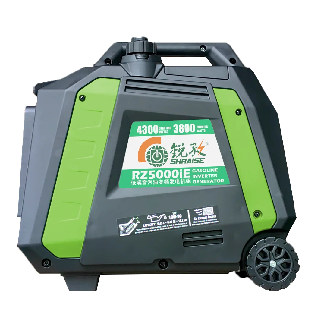 SHRAISE & mini portable 4kW RZ5000iE remote gasoline inverter generator super silent generator