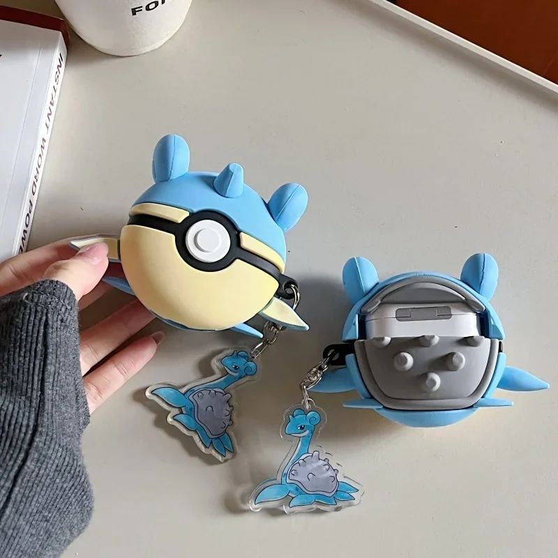 Étui en silicone pour écouteurs AirPods Pro 2 Pro 3 1 2 3 4 avec pendentif, motif Anime Japonais Laplace Genie Ball
