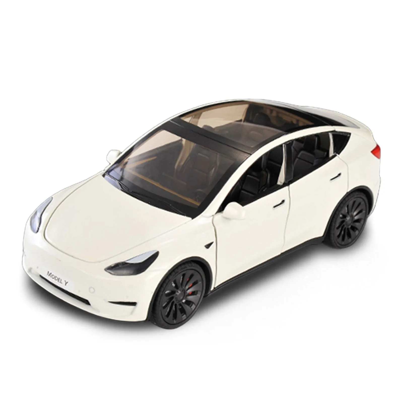 1/24 Schaal Model Y Diecast Legering Speelgoed Modellen Auto Simulatie Met Geluid En Licht Trek Functie Collectie Jongens Speelgoed Geschenken