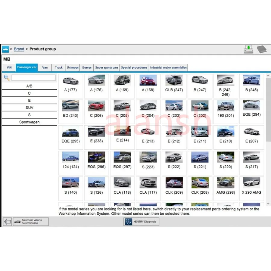 2023.6 MB Star Xentry DAS Software Diagnostic for C4/C5/C6 Come with 240G SSD